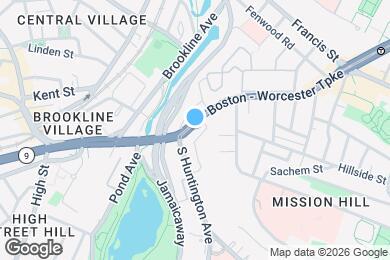 Map image of the property - 886 Huntington Ave