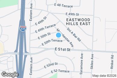Map image of the property - 7704 E 50th Terrace