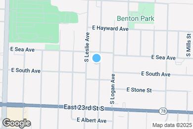 Map image of the property - 912 S Pope Ave