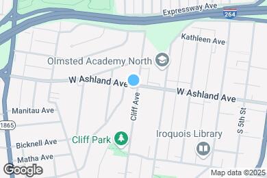 Map image of the property - 900 W Ashland Ave