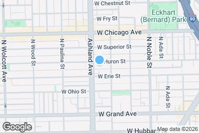 Map image of the property - 1523 W Huron St