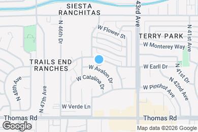 Map image of the property - 4454 W Avalon Dr