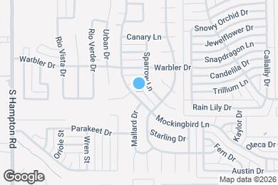 Map image of the property - 1220 Mockingbird Ln