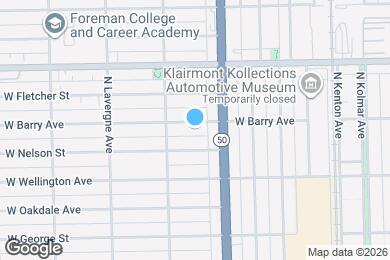Map image of the property - 4827 W Barry Ave