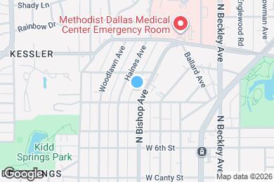 Map image of the property - 1113 N Bishop Ave