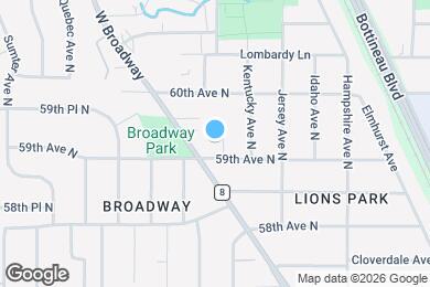 Map image of the property - 5910 W Broadway