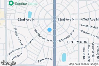 Map image of the property - 111 SW Madison Cir N, St Petersburg, FL 33703