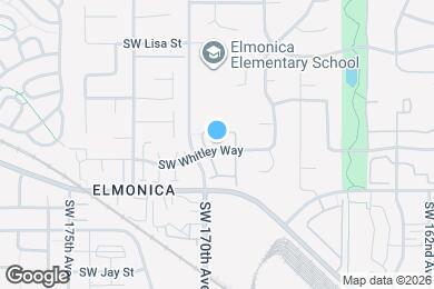 Map image of the property - 16959 SW Whitley Way