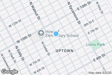 Map image of the property - 304 W 8th St