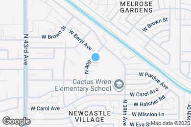 Map image of the property - 9811 N 40th Dr