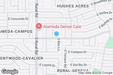 Map image of the property - 1024 E Alameda Dr