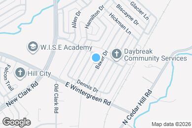 Map image of the property - 1417 Baker Dr