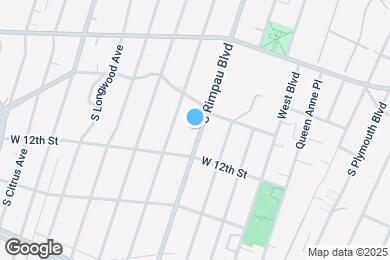 Map image of the property - 1127 S Rimpau Blvd