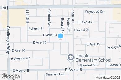 Map image of the property - 1315 E Ave J5