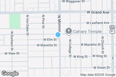 Map image of the property - 1045 N Monroe St