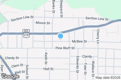 Map image of the property - 802 McBee St