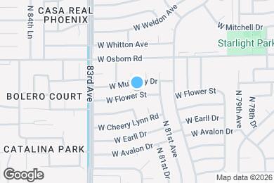 Map image of the property - 8134 W Flower St