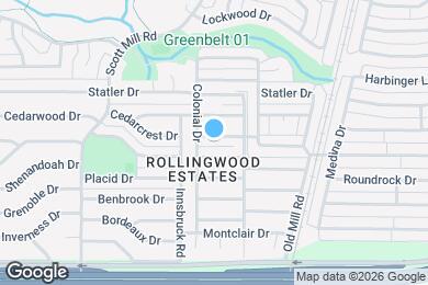 Map image of the property - 2206 Cedarcrest Dr