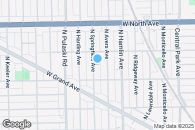 Map image of the property - 1431 N Springfield Ave