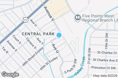Map image of the property - 2125 48th Street Ensley