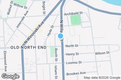 Map image of the property - 165 N Willard St