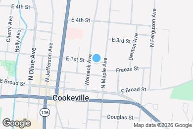 Map image of the property - 517 E 1st St