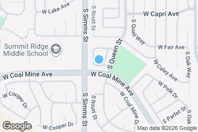 Map image of the property - 11520 W Fair Dr