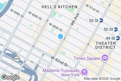 Map image of the property - Room in Shared 4 bed/2 bath home in Hell's Kitchen