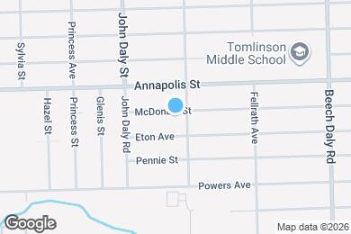 Map image of the property - 26327 McDonald St