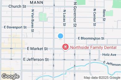 Map image of the property - 719 E Bloomington St