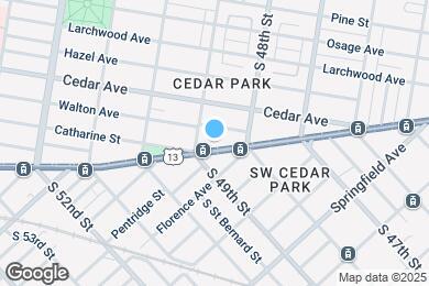 Map image of the property - 4825 Baltimore Ave
