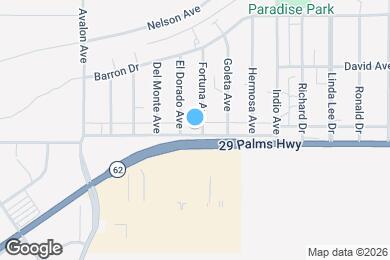 Map image of the property - 58718 29 Palms Hwy