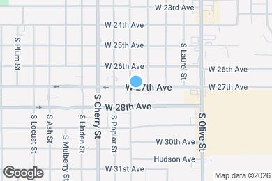 Map image of the property - 808 W 27th Ave