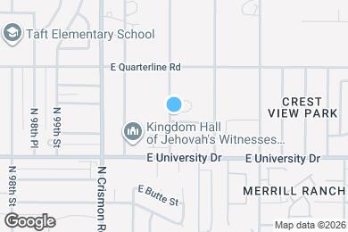 Map image of the property - 10134 E Caballero St