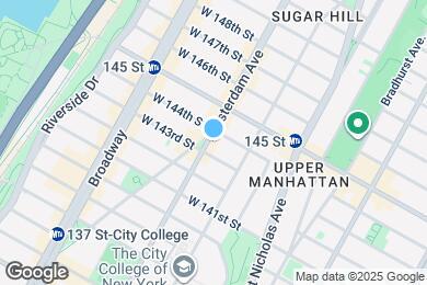 Map image of the property - 1689 Amsterdam Ave