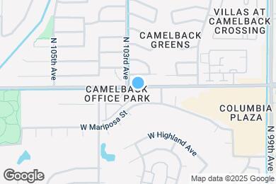 Map image of the property - 10225 W Camelback Rd