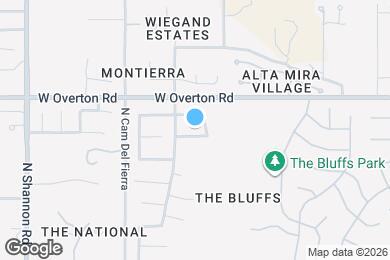 Map image of the property - 2556 W Saguaro Bluffs Dr
