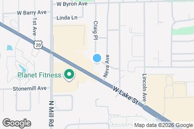 Map image of the property - 417 W Stone Ave