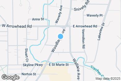 Map image of the property - 1834 Woodland Ave