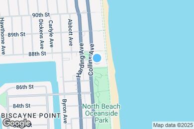 Map image of the property - 8701 Collins Ave
