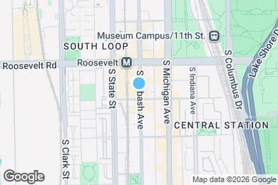 Map image of the property - 1305 S Wabash Ave