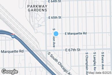 Map image of the property - 6613 S Vernon Ave