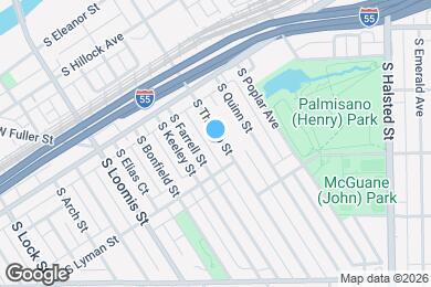 Map image of the property - 2856 S Throop St