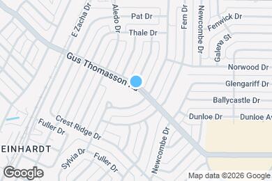 Map image of the property - 1802 Gus Thomasson Rd