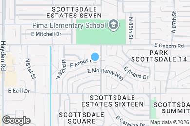 Map image of the property - 8325 E Angus Dr