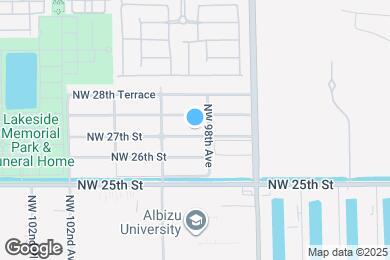 Map image of the property - 9845 NW 27th St