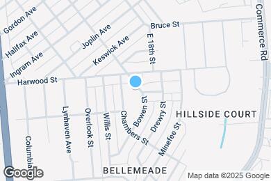 Map image of the property - 1303 Bowen St