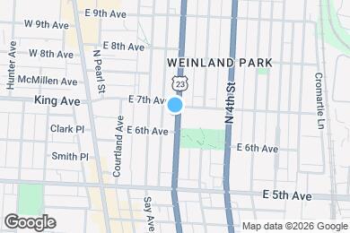 Map image of the property - 1313 Summit St