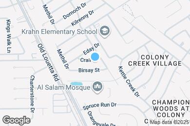 Map image of the property - 9611 Crail Dr