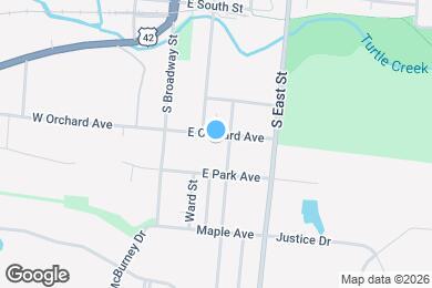 Map image of the property - 109 E Orchard Ave